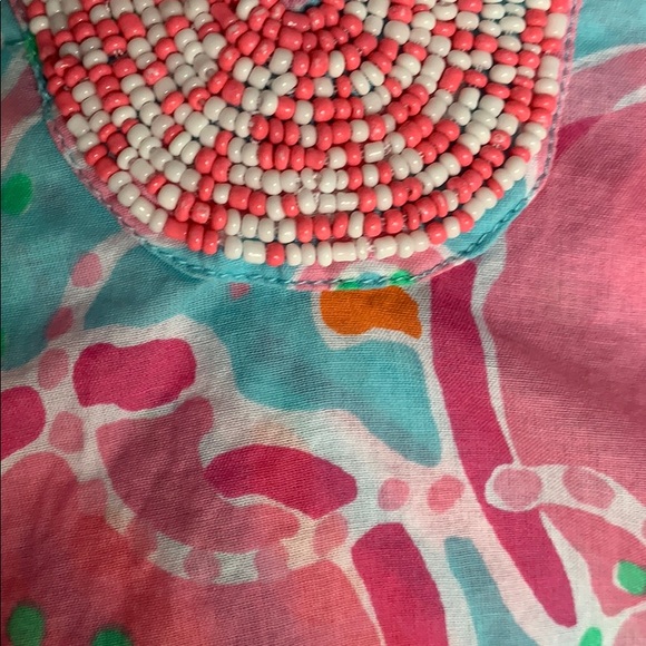 EUC Beaded Lilly Pulitzer Tunic- Jellies be Jammin - Picture 5 of 5